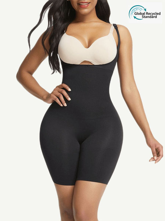 Wholesale Open-Bust Mid-Thigh Bodysuit Abdomen?Flattening